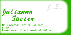 julianna speier business card